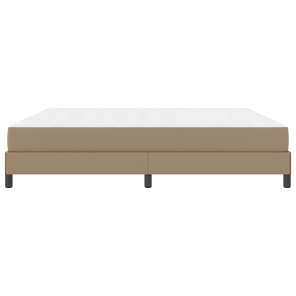 Sengestel med madras Cappuccino 200 x 200 cm Stof