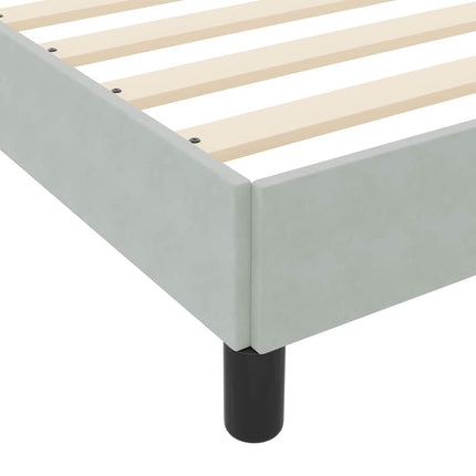 Box spring seng med madras Lysegrå 160 x 210 cm Stof