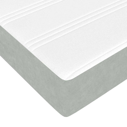 Box spring seng med madras Lysegrå 160 x 210 cm Stof