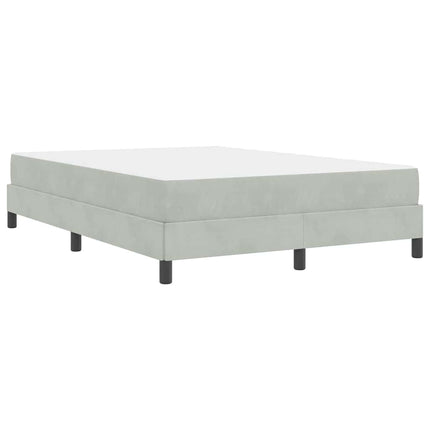 Box spring seng med madras Lysegrå 160 x 210 cm Stof
