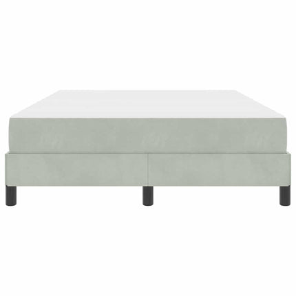 Box spring seng med madras Lysegrå 160 x 210 cm Stof