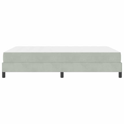 Box spring seng med madras Lysegrå 160 x 210 cm Stof