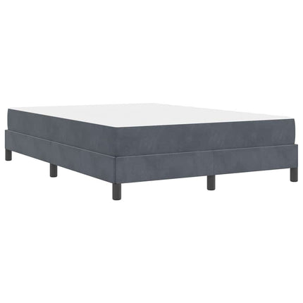 Box spring seng med madras Mørkegrå 160 x 210 cm Stof