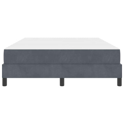Box spring seng med madras Mørkegrå 160 x 210 cm Stof