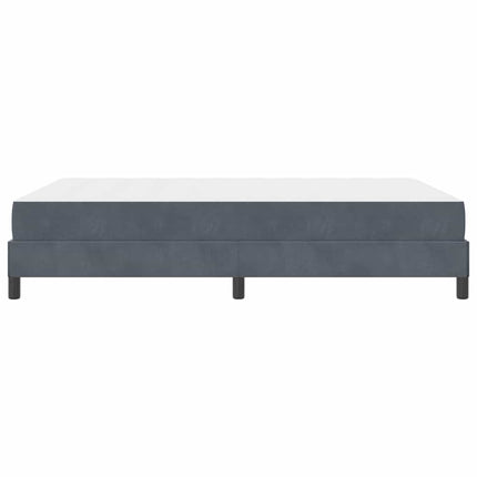 Box spring seng med madras Mørkegrå 160 x 210 cm Stof