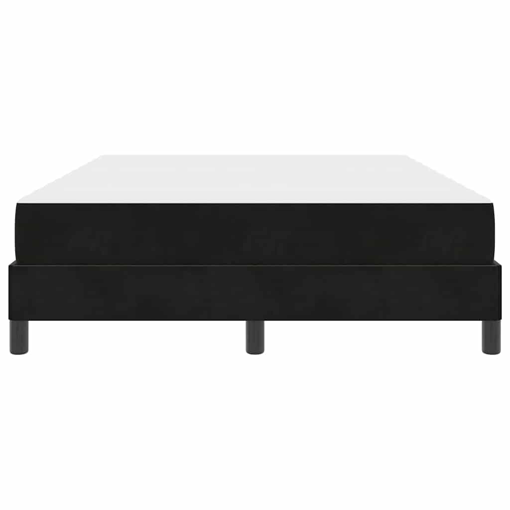 Box spring seng med madras Sort 160 x 210 cm Stof