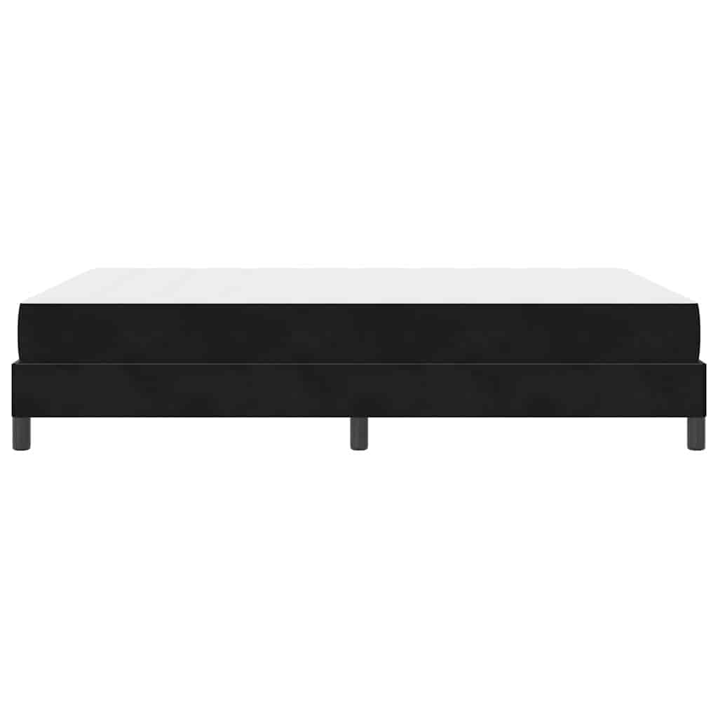 Box spring seng med madras Sort 160 x 210 cm Stof