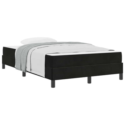 Box spring seng med madras Sort 120 x 220 cm Stof
