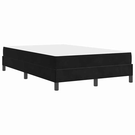 Box spring seng med madras Sort 120 x 220 cm Stof