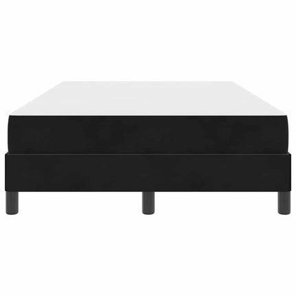 Box spring seng med madras Sort 120 x 220 cm Stof