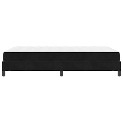 Box spring seng med madras Sort 120 x 220 cm Stof