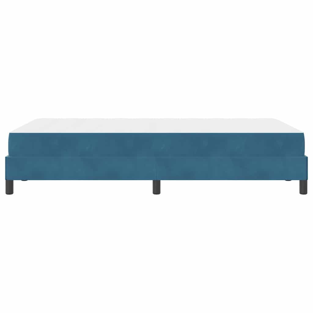 Box spring seng med madras Mørk blå 120 x 220 cm Stof