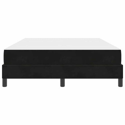 Box spring seng med madras Sort 160 x 220 cm Stof