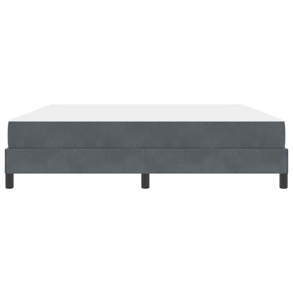 Box spring seng med madras Mørkegrå 180 x 220 cm Stof