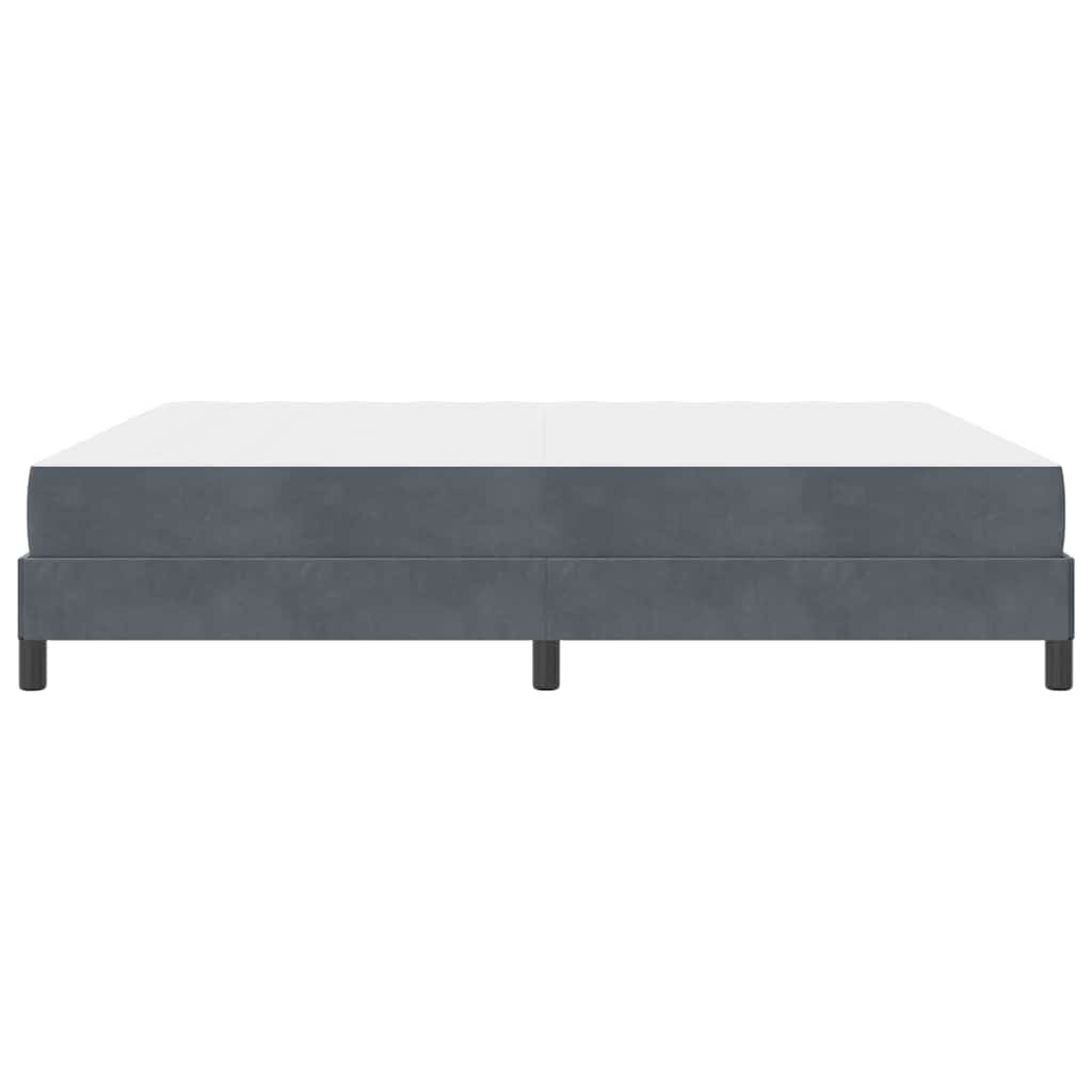 Box spring seng med madras Mørkegrå 180 x 220 cm Stof