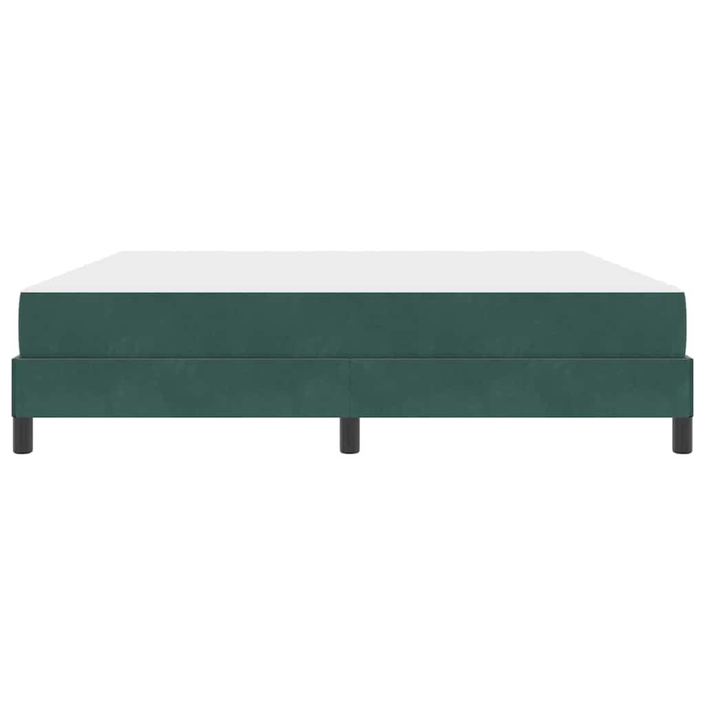 Box spring seng med madras Mørkegrøn 180 x 220 cm Stof