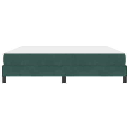 Box spring seng med madras Mørkegrøn 180 x 220 cm Stof