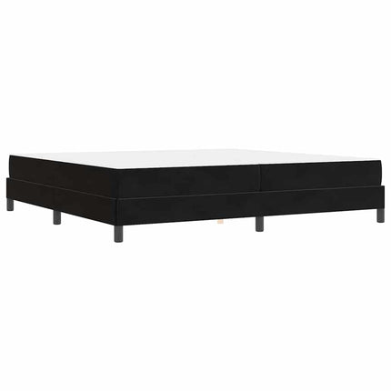 Box spring seng med madras Sort 200 x 220 cm Stof