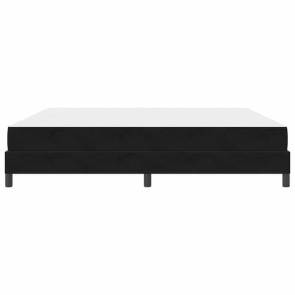 Box spring seng med madras Sort 200 x 220 cm Stof