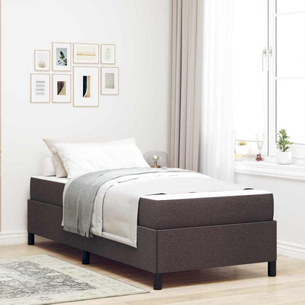 Box spring seng Mørk Brun 90 x 200 cm Stof