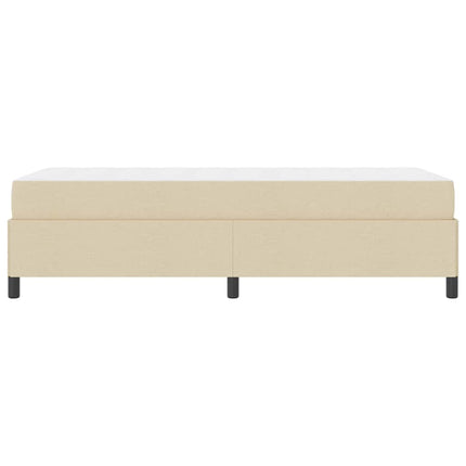 Box spring seng Creme 90 x 200 cm Stof