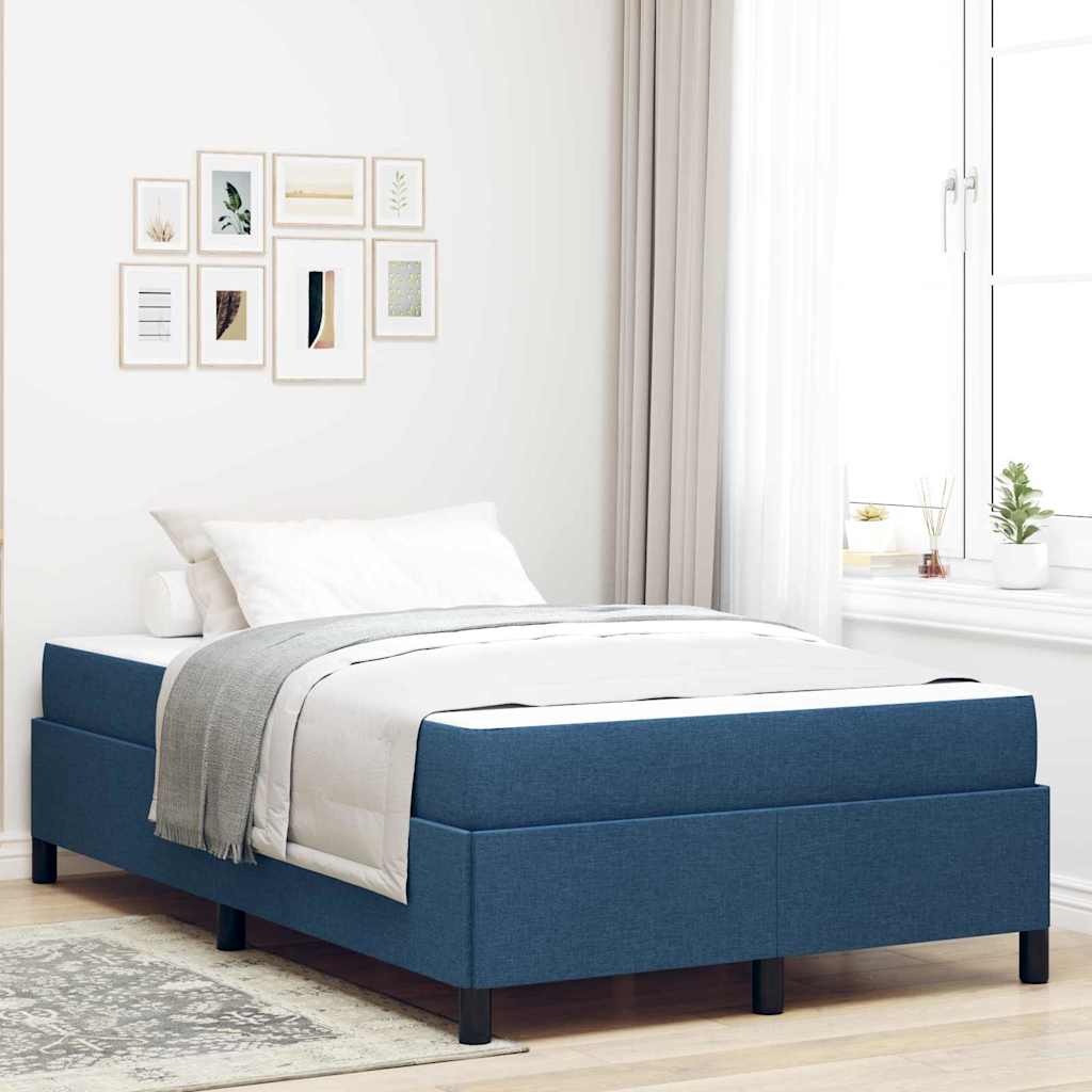 Box Spring Seng Blå 120 X 200 Cm Stof - Vidaxl