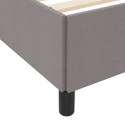 Box spring seng Gråbrun 160 x 200 cm Stof