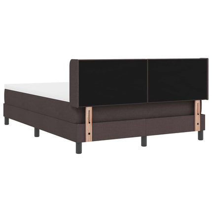 Box spring seng med hovedgærde Mørk Brun 200 x 160 cm Stof