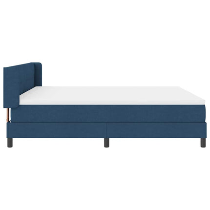Box spring seng med hovedgærde Blå 200 x 180 cm Stof