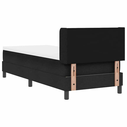 Box spring seng med hovedgærde Sort 200 x 80 cm Stof