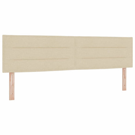 Box spring seng med madras Creme 200 x 180 cm Stof