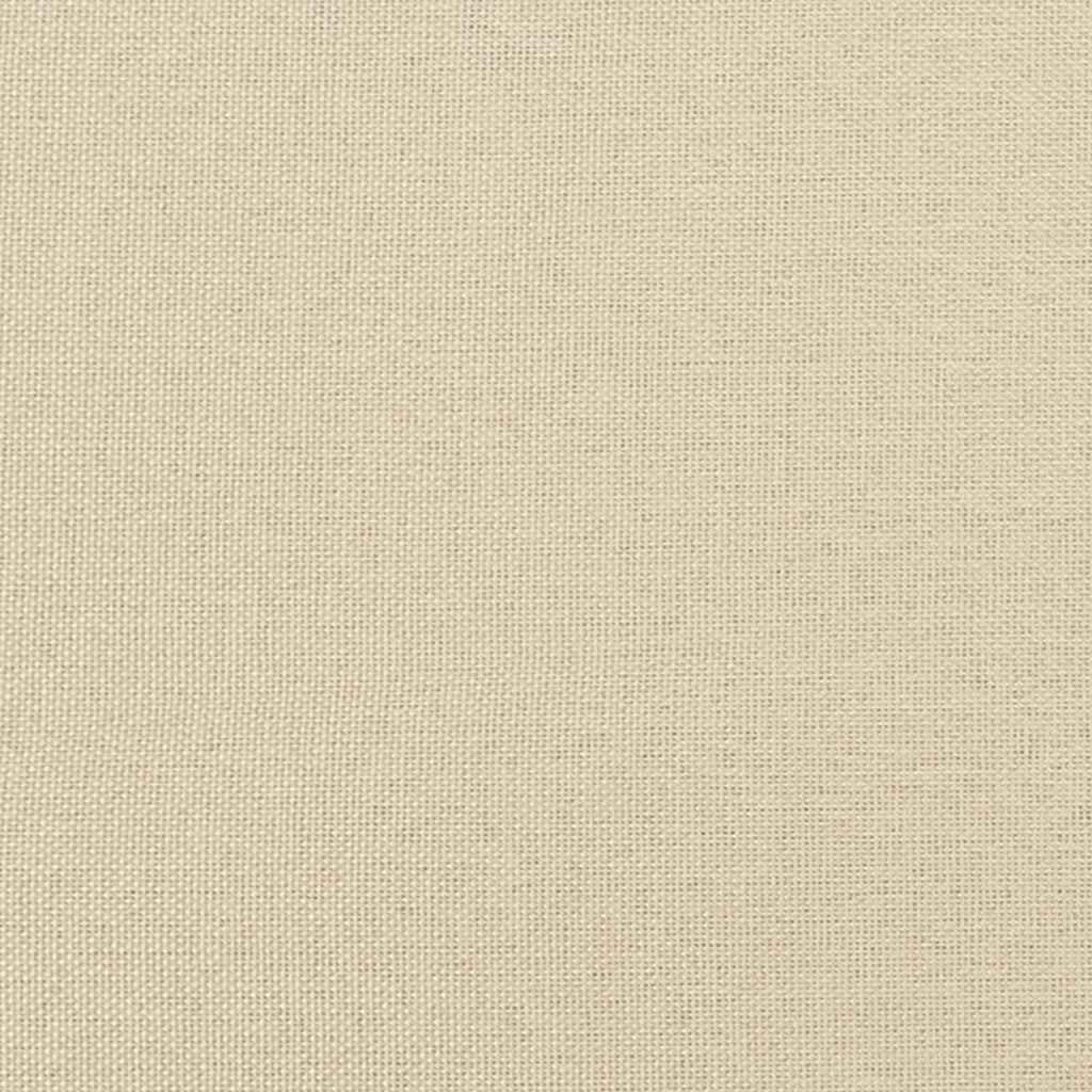 Box spring seng med madras Creme 200 x 80 cm Stof
