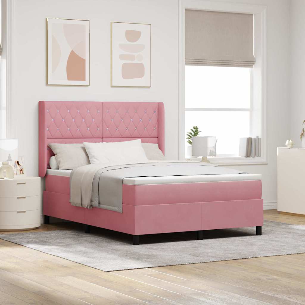 Box spring seng med madras Lyserd 160 x 200 cm Fljl