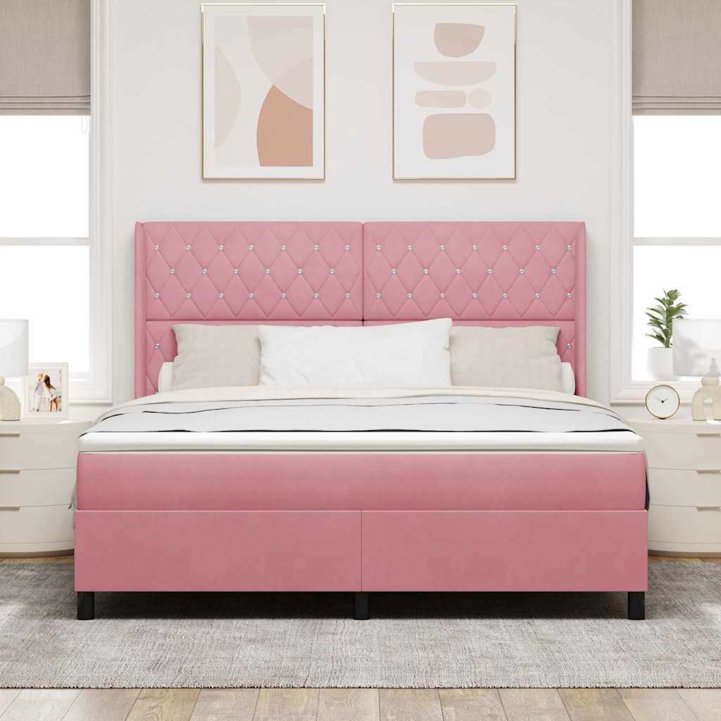 Box spring seng med madras Lyserd 180 x 200 cm Fljl
