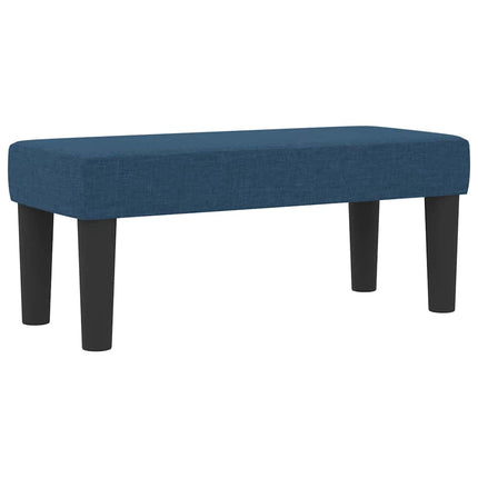Box spring seng med hovedgærde Blå 90 x 190 cm Stof