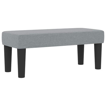 Box spring seng med hovedgærde Lysegrå 100 x 200 cm Stof