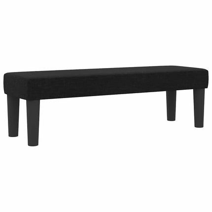 Box spring seng med hovedgærde Sort 140 x 200 cm Stof