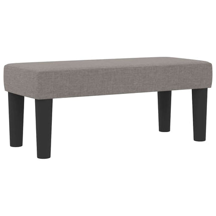 Box spring seng med hovedgærde Gråbrun 80 x 200 cm Stof