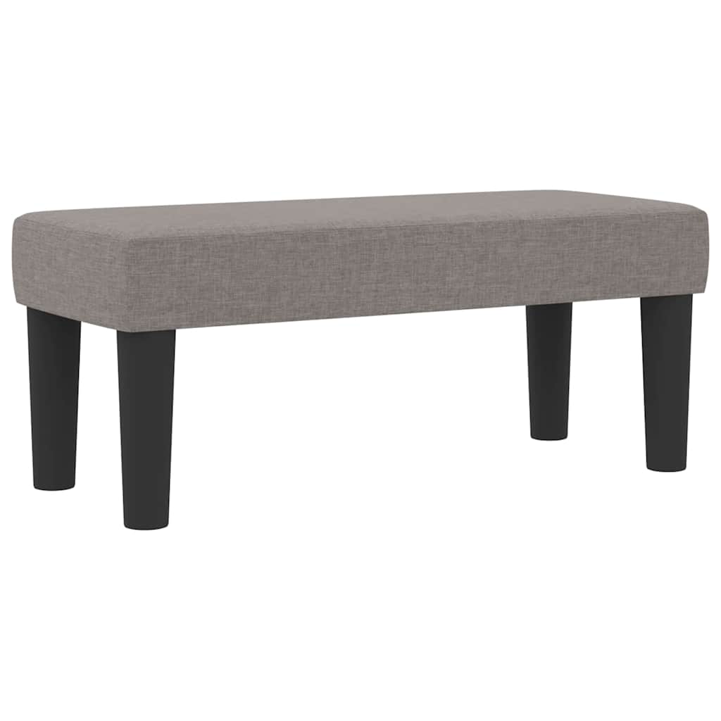 Box spring seng med hovedgærde Gråbrun 80 x 200 cm Stof