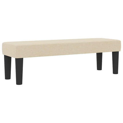 Box spring seng med hovedgærde Creme 200 x 200 cm Stof