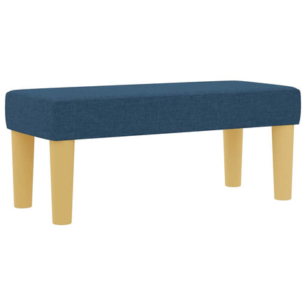 Box spring seng med hovedgærde Blå 200 x 90 cm Stof