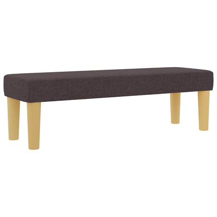 Box spring seng med hovedgærde Mørk Brun 200 x 160 cm Stof