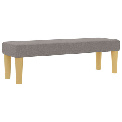 Box spring seng med hovedgærde Gråbrun 200 x 200 cm Stof