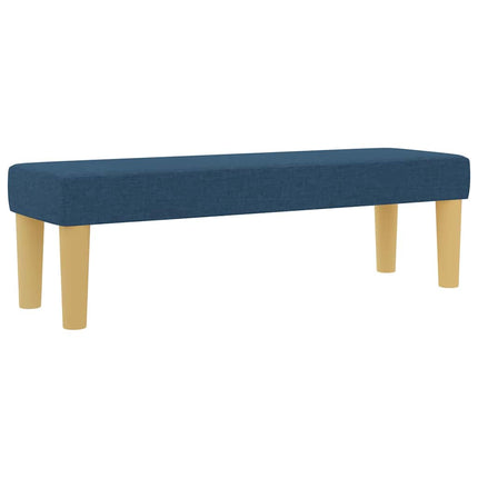 Box spring seng med hovedgærde Blå 200 x 200 cm Stof