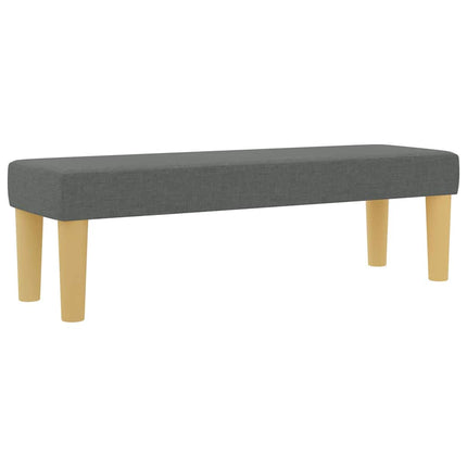 Box spring seng med pude Mørkegrå 200 x 160 cm Stof