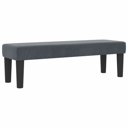 Box spring seng med hovedgærde Mørkegrå 200 x 180 cm Fløjl