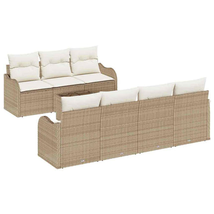 Havesofa Sæt 8 stk. 7-Antal sæder Beige og creme