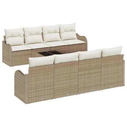 Havesofa Sæt 9 stk. 8-Antal sæder Beige og creme