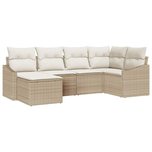 Have Spisebordssæt 6 stk. Beige og creme