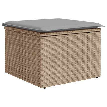 Havesofa Sæt 9 stk. Beige og lys grå